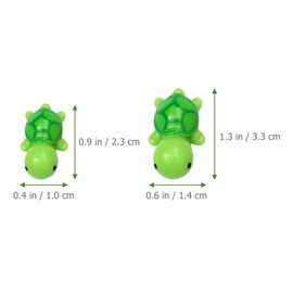 JOINPAYA 20pcs Mini Sea Turtle Figure: Miniature in Bulk Multicolor Sea Turtle Figure Ocean Animal Figurines DIY Home Garden Birthday Party Favor Decoration