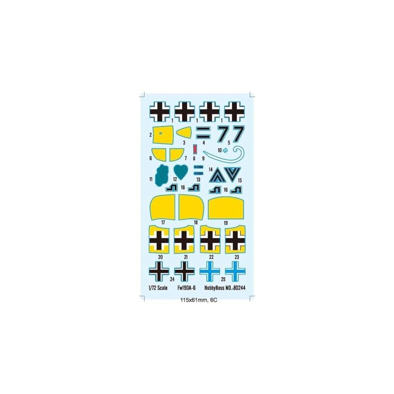 Hobby Boss 80245 Modellbausatz Germany Fw190A-6 Fighter
