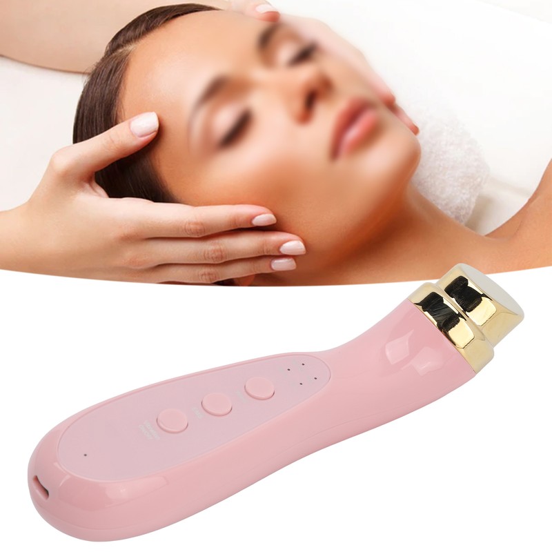 Facial Beauty Massager Hot Compress Vibration EMS Microcurrent Skin Tightening
