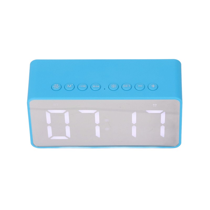 Alarm Clock Blue HD Mirror 2 in 1 Smart LED