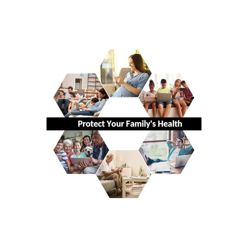 WelAide EMF Protector, Router Cage, Silver, Blocks 99.99% EMF, Compatible