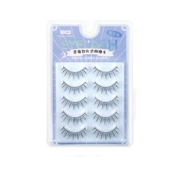 Natural False Eyelashes, Natural Eyelashes, Premium Fiber, Soft and Long Eye Shape, Hand Made for Upper Eyelashes