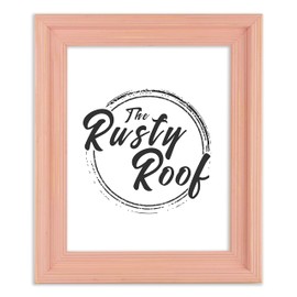 The Rusty Roof-Distressed Cimarron Baby Pink-Solid Wood Picture Frame-9x12