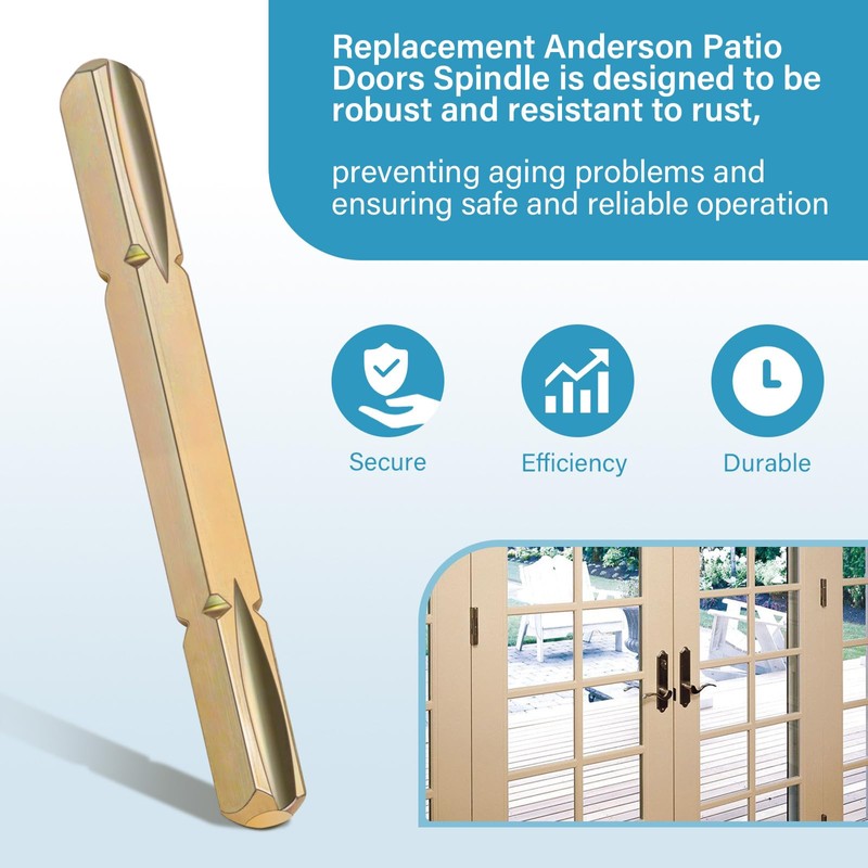ArrogantF Spindle 3-3/4 Long Replacement Andersen Door Handle Parts,Works with