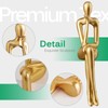 RIRPUAE 3pcs Gold Decor Thinker Statue, Resin Abstract Man Cutout