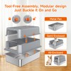 Stainless Steel Litter Box with Lid, High Sided Enclosed Metal