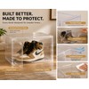 Large Clear Sneaker Display Box with Magnetic Front Door, Stackable