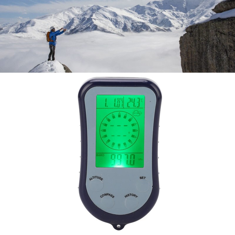 Multifunction Digital Altimeter Barometer Outdoor Compass Electronic Thermometer Tester for