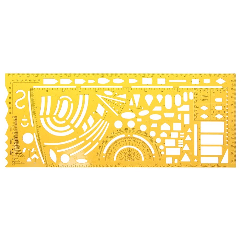 DIIOOMIEEU 1:50 Tailor Scale Math Architecture Engineer Ruler Drawing Drafting