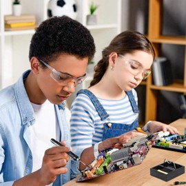 Mini Cordless Soldering Iron Kit,USB Wireless Electric Soldering Iron Pen 10-in-1,3 Temperature Adjustment,Portable and Rechargeable for Home Appliance Repair,Electronic Components,DIY(Black)