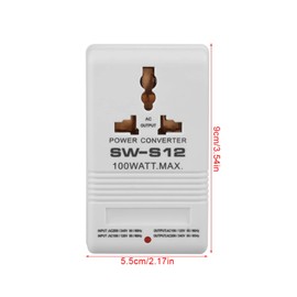 LANTRO JS Travel Adaptor Voltage Converter Voltage Converter 110 V/120 V to 220 V/240 V; Applicable Electrical Devices Less than 50 W for USA England Australia Europe Germany China Thailand etc