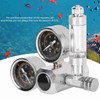 CO2 Regulator Aquarium Dual Gauge Display with Bubble Counter and