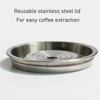 Reusable Coffee Capsule with Lid Scoop Brush Smooth Surface Stainless