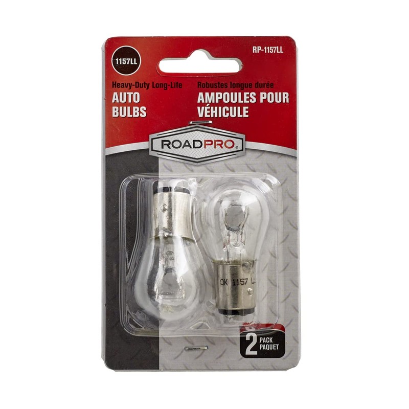 RoadPro RP-1157LL Clear Heavy Duty Long-Life Replacement Bulbs for 3157