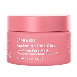 Sand & Sky Australian Pink Clay Porefining Face Mask Deluxe Travel Size 30g