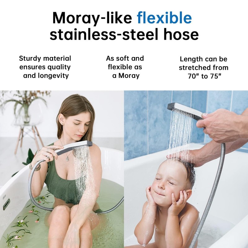 G-Promise All Metal 10 Inches Rainfall Shower Head with Handheld