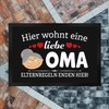 speecheese Hier wohnt eine Liebe Oma Doormat XL 40 x