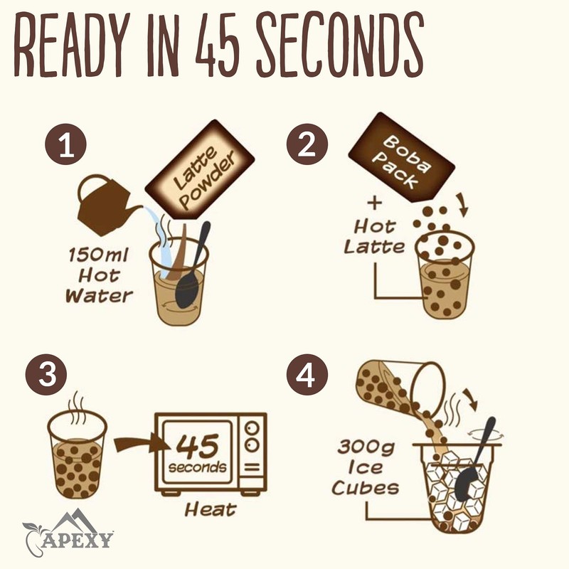 Bubble Tea COMPLETE SET. BEST DIY Boba/Bubble Tea Kit, Ready
