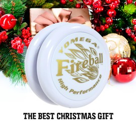 Yomega Fireball YoYo -HIGH Performance Responsive Transaxle Yoyo, Great for string tricks for Advance Players to Perform Like Pros + Extra 2 yo yo Strings & 3 Month Warranty (white)