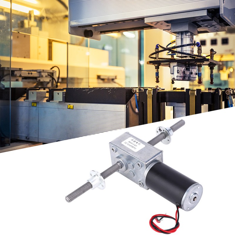 Worm Gear Motor Right and Left Hand Shaft Coaxial M8