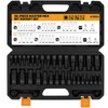 36-Piece One-Piece Hex Bit Socket Set includes Socket Adapter, 1/4",