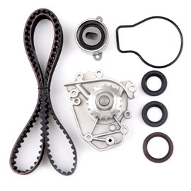 CCIYU Timing Belt Water Pump Kit WP4009 14516-P2A-J00 TS26184 ITM184 TBK184 WPHO009 135-1400 14400-P7J-004 14510-P30-003 Compatible for 1996-2001 for Acura Integra 1997-2001 for Honda CR-V