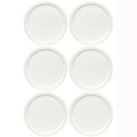 Corningware F-16-PC French White 16 Ounce Plastic Replacement Lid - 6 Pack