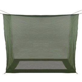 Aventik No-See-Um Premium Rectangular Camping Mosquito Net, The Ultra-Fine Mesh Olive-Green Easy to Carry&Easy Installation for Double Bed, Hammocks or Camping Use (82x65x69in/208x165x175cm)