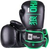 OKAMI Boxing Gloves Black Rumble Black/Green (12 oz)