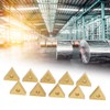 10Pcs Triangular CNC Insert Double Side for Steel Semi Finishing