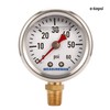 MEASUREMAN 1-1/2" Dial Size, Glycerin Filled Fuel Pressure Gauge, 304
