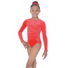 The Zone Tiara Crystal Motif Long Sleeved Gymnastics Leotard 30