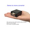 SPRODIO Single Stereo to Dual Mono Audio Converter Mono Out，RCA