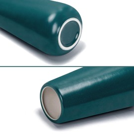 D'vine Dev 8 Inch Ceramic Flower Vase Matte Finishing, Minimalist Design for Home Décor, Bedroom, Living Room, Centerpieces, Office, Emerald Green, VS-XH-F-1