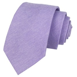 Kihatwin Vintage Lavender Tie for Men Business Wedding Narrow Necktie for Adult Best Gift