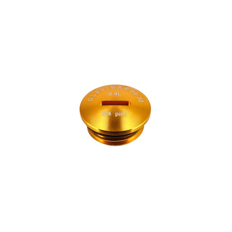 Sealing Screw Gold, Anodised Aluminium (Oil Filling Hole), with O-Ring