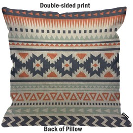 HGOD DESIGNS Ethnic Aztec Ethnic Pattern Design Cushion Cover Home Decorative for Men/Women/Boys/Girls Living Room Bedroom Sofa Chair Cushion Covers 45 x 45 cm