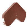 3 x Terracotta Enviro Tile Ridge Gable End Cap Slate