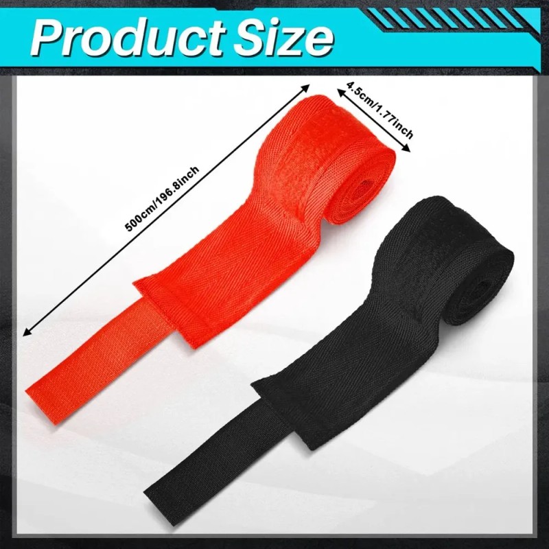 Vendas De Boxe elásticas Getrich GETRICH-QJBD-8 Rojo y Negro