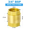 ERGAOBOY 2 Pcs One Way Brass Check Valve, 3/4" BSP