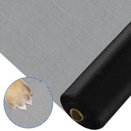 Goldshire Fiberglass Window Screen Roll 45" x 98' DIY Custom Pet Proof Screen Porch Screen for Outdoor Kitchens Pool Houses