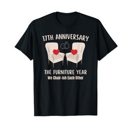 17th Wedding Anniversary Furniture Anniversary Traditional T-Shirt