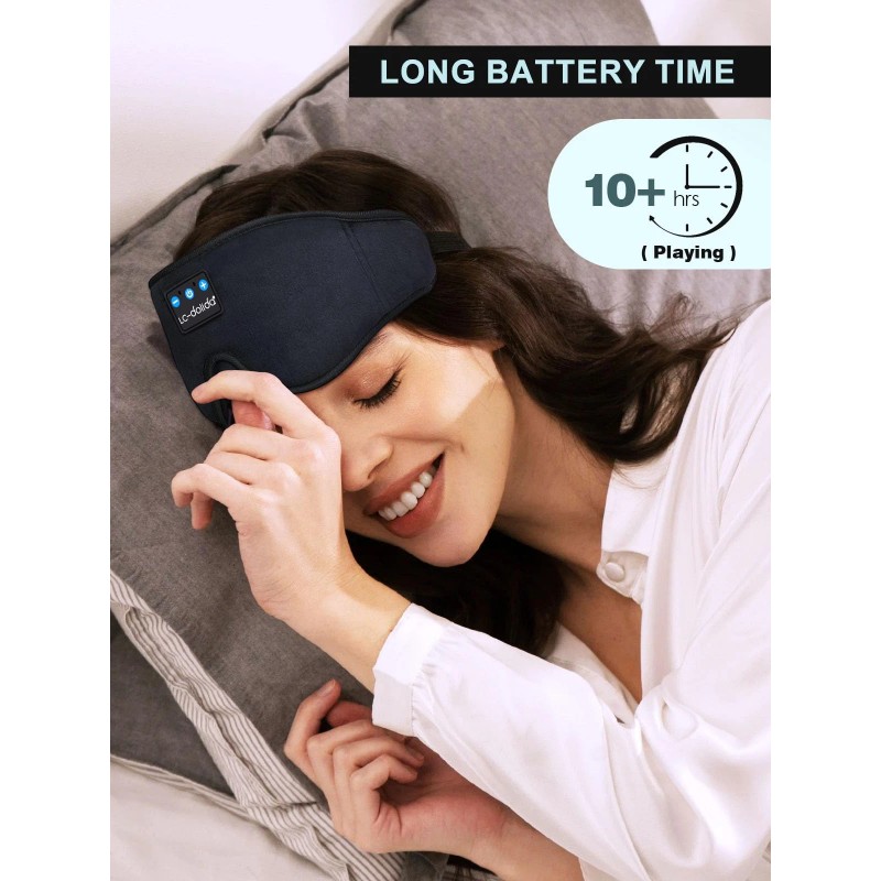 LC-dolida Bluetooth Sleep Mask with Headphones 3 in 1 Comfortable