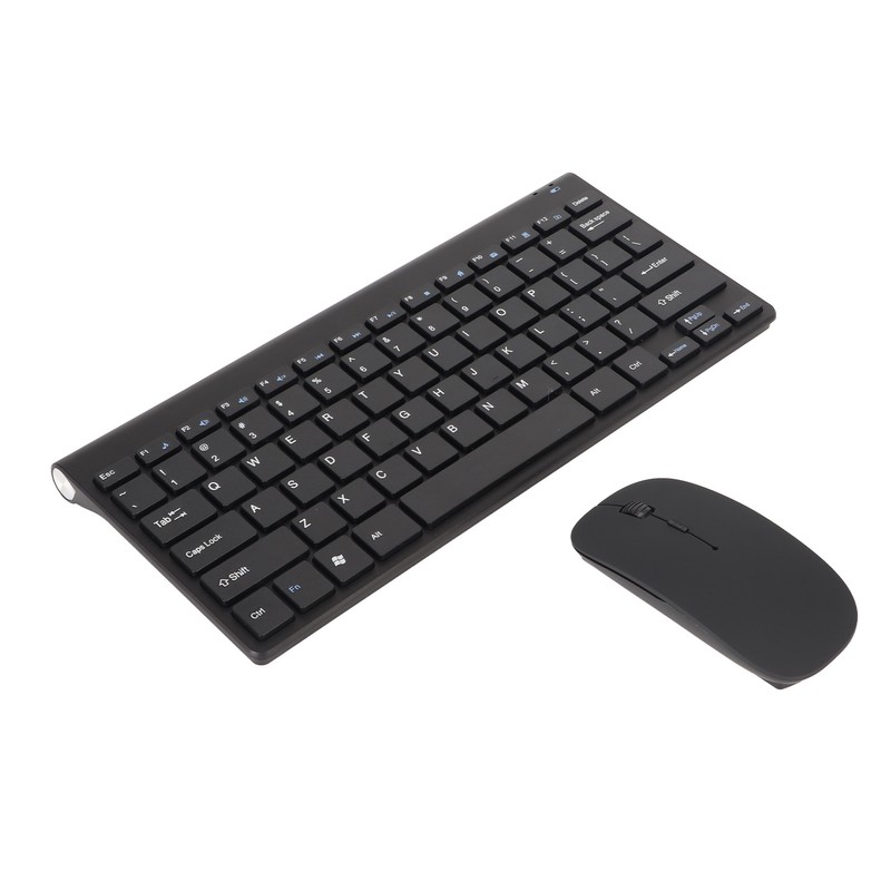 Smart Wireless Keyboard Mouse Kit Silent LED Indicator Waterproof Power