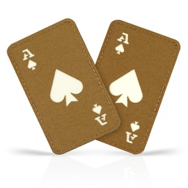 M-Tac Ace of Spades - Tarjeta de muerte - Parche de moral táctico para equipo militar - Parches del ejército para ropa, chaquetas, mochilas, sombreros, parches de gancho y bucle de combate