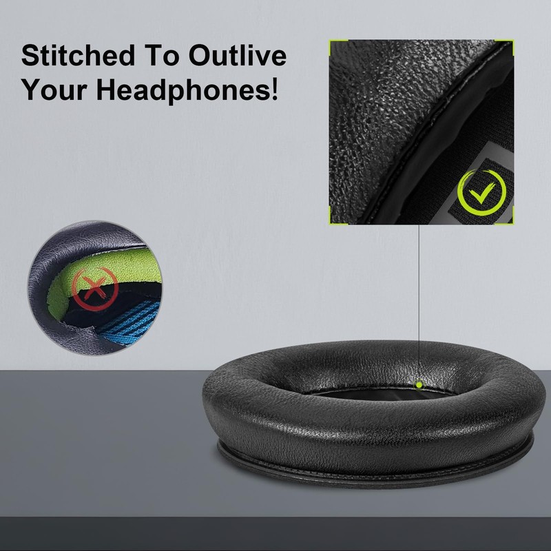 Aurivor Lambskin Ear-Pads Cushions for Bose QuietComfort (QC) 45 Noise