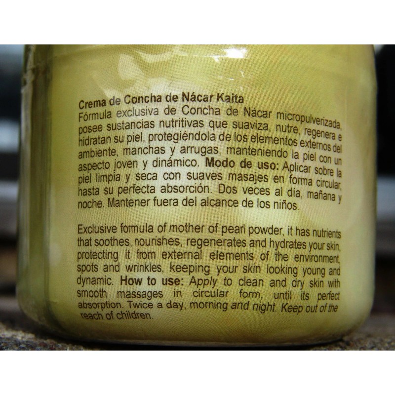 MOTHER PEARL CREAM/CREMA CONCHA NACAR 2x100g SOFTENS SCARD MANCHAS ARRUGAS