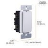 myTouchSmart 33861 LE One in-Wall Digital Timer, Push Door Switch,