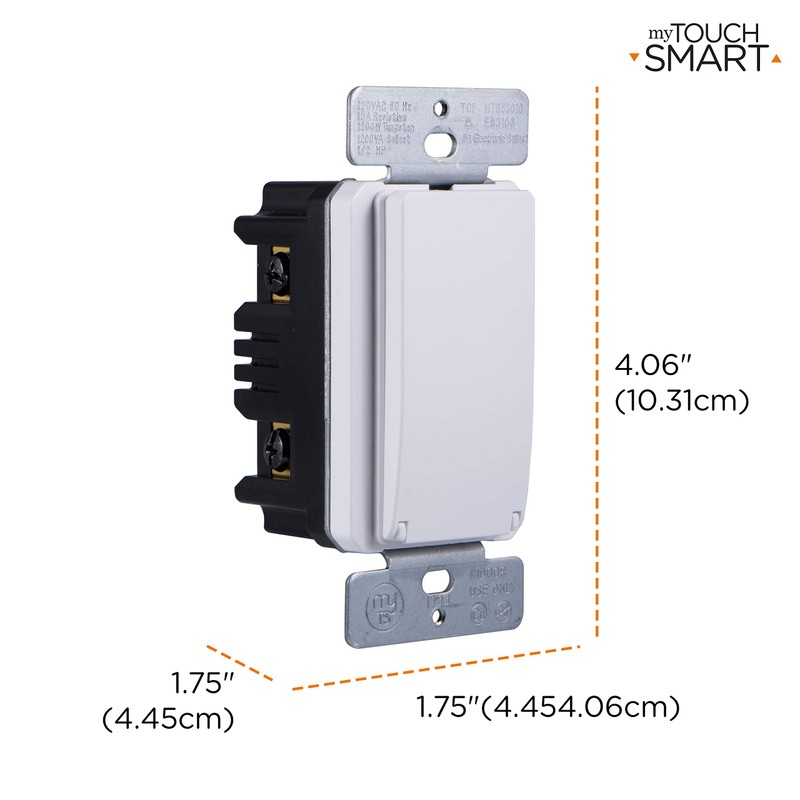 myTouchSmart 33861 LE One in-Wall Digital Timer, Push Door Switch,