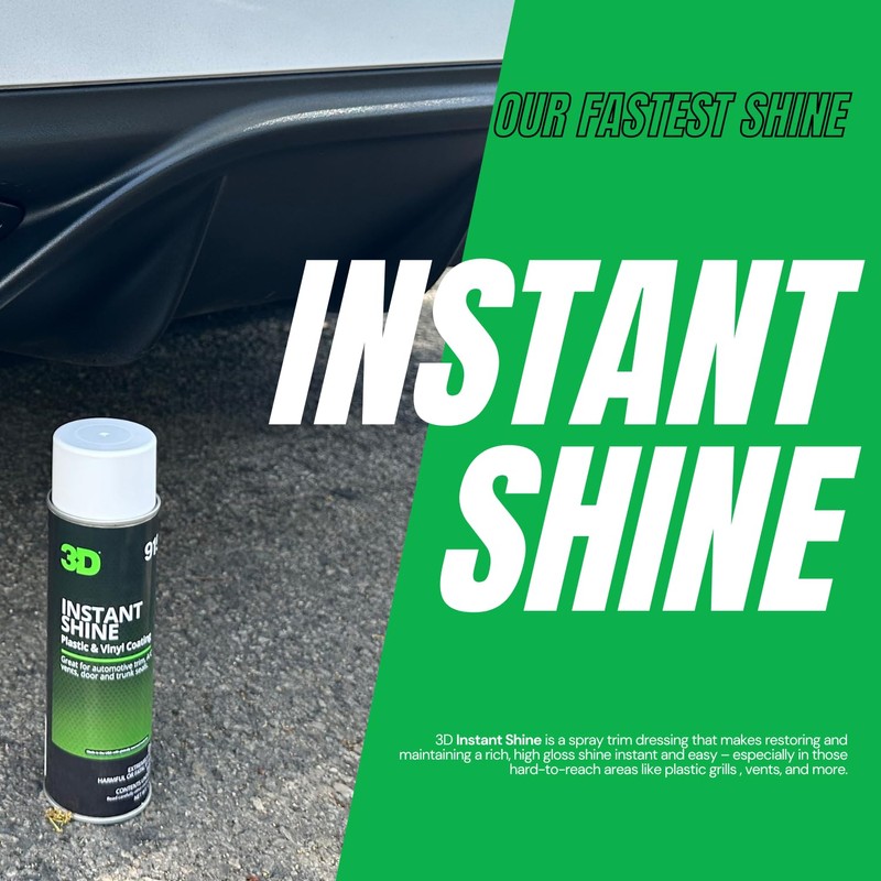 3D Instant Shine Back to Black Exterior Spray Dressing -
